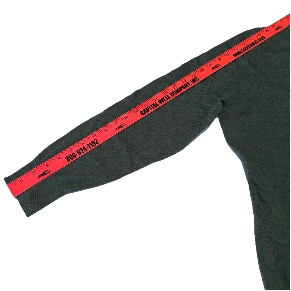 NWT Worthington Duffel Green Long Sleeve Thin Knit Sweater Size XXL V-Neck‎